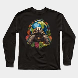 Tortoise Earth Day Long Sleeve T-Shirt